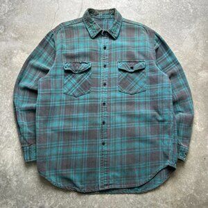 Men's Green and Navy Shirt